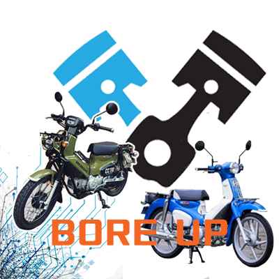 スーパーカブを両手ブレーキ化: CUBれてます